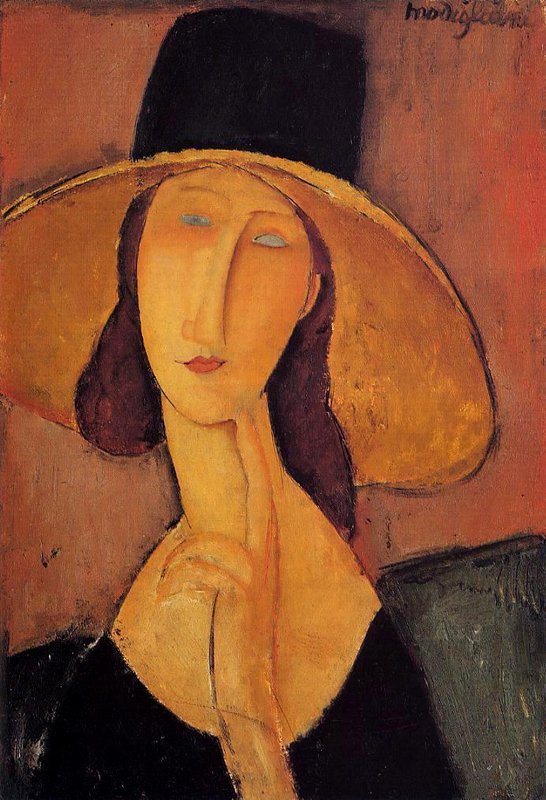 Amedeo Modigliani, Jeanne Hébuterne au grand chapeau
