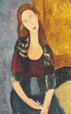 Amedeo Modigliani, Jeanne Hébuterne Assise reproduction peinte à la main
