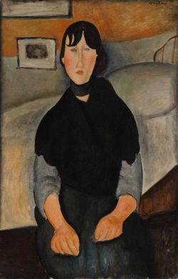 Amedeo Modigliani, Jeune Femme Du Peuple 1918 reproduction peinte à la main