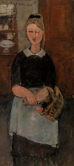 Amedeo Modigliani, La jolie ménagère, 1915 reproduction peinte à la main