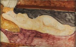 Amedeo Modigliani, Nudo Sdraiato reproduction peinte à la main
