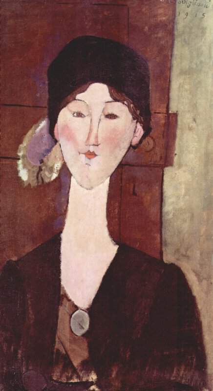Amedeo Modigliani, Portrait De Beatrice Hastings Devant Une Porte