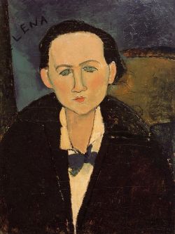Amedeo Modigliani, Portrait De Elena Pawlowski reproduction peinte à la main