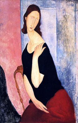 Amedeo Modigliani, Portrait de Jeanne Hébuterne - 1918 reproduction peinte à la main