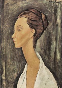 Amedeo Modigliani, Portrait de Lunia Czechowska, 1919 reproduction peinte à la main
