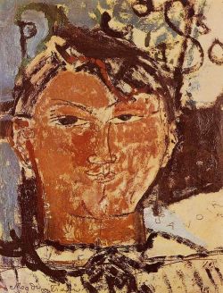 Amedeo Modigliani, Portrait De Pablo Picasso reproduction peinte à la main