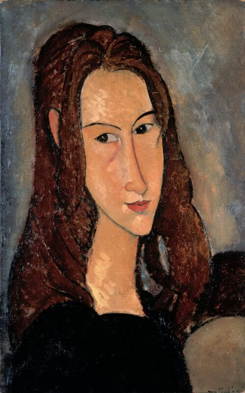 Amedeo Modigliani, Tête de Jeanne Hébuterne vers la droite