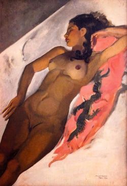 Peinture sur toile de Amrita Sher-gil Sleeping Woman 1933 reproduction peinte à la main