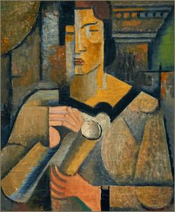 Peinture sur toile de Andre Lhote La Brodeuse 1912 reproduction peinte à la main