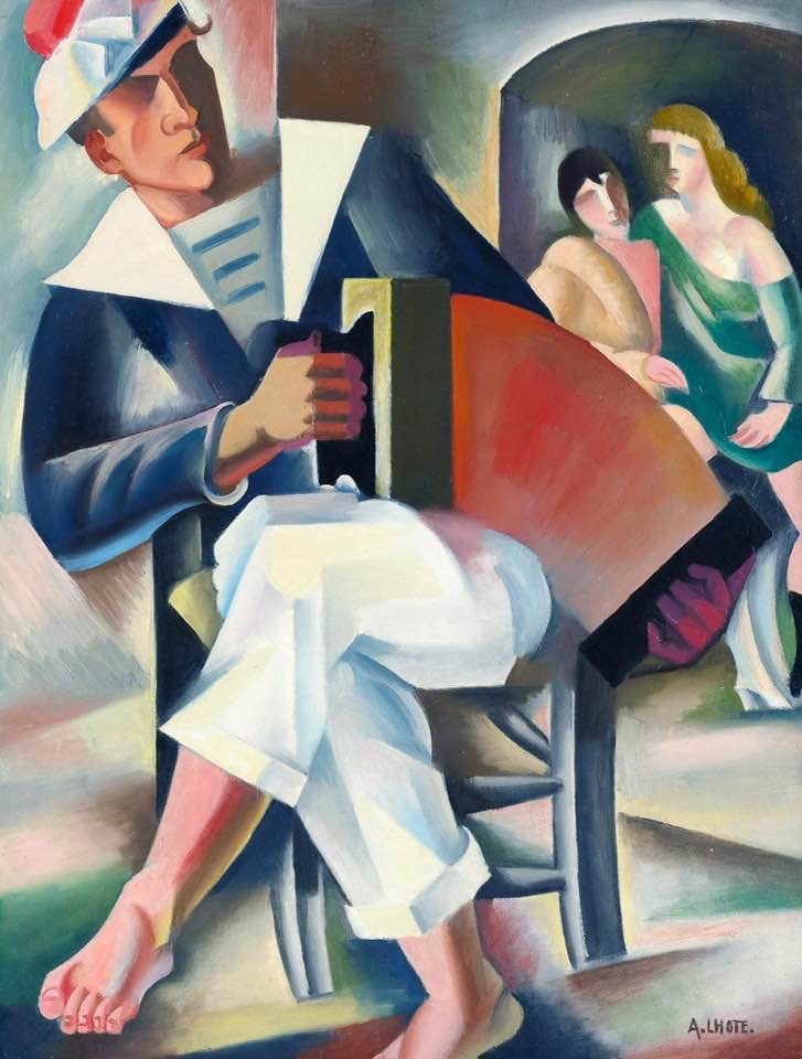 Andre Lhote Sailor With Concertina Ca. 1920