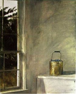 Peinture sur toile de Andrew Wyeth Berry Bucket C.1968 reproduction peinte à la main