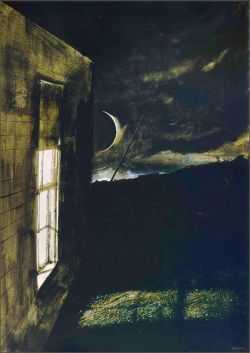 Peinture sur toile de Andrew Wyeth Crescent Moon 1979 reproduction peinte à la main