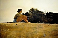 Peinture sur toile de Andrew Wyeth Sandspit - 1953 reproduction peinte à la main