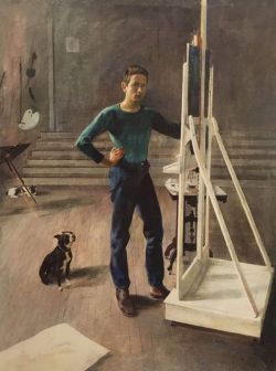 Peinture sur toile de Andrew Wyeth Self Portrait Ca. 1938 reproduction peinte à la main