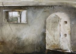 Peinture sur toile de Andrew Wyeth Stable Door 1961 reproduction peinte à la main