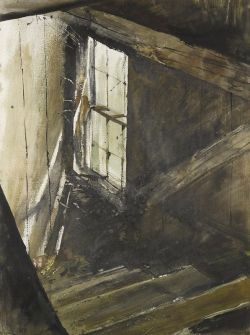 Peinture sur toile de Andrew Wyeth Stair Window 1954 reproduction peinte à la main
