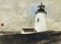 Peinture sur toile de Andrew Wyeth Storm Signal 1972 reproduction peinte à la main