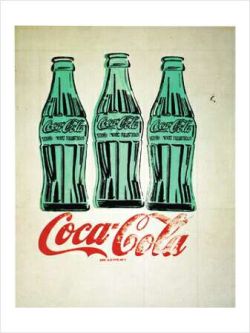 Peinture sur toile de Andy Warhol 3 Coke Bottles reproduction peinte à la main