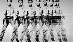 Peinture sur toile de Andy Warhol Eight Elvises - 1963 reproduction peinte à la main