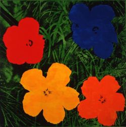 Peinture sur toile de Andy Warhol Flower Series - 1964 reproduction peinte à la main