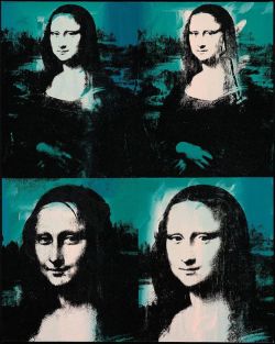 Peinture sur toile de Andy Warhol Four Mona Lisa reproduction peinte à la main