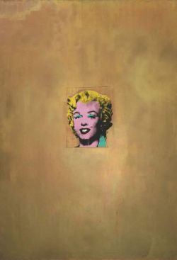 Peinture sur toile de Andy Warhol Gold Marilyn Monroe - 1962 reproduction peinte à la main