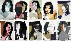 Peinture sur toile de Andy Warhol Mick Jagger Full Suite reproduction peinte à la main