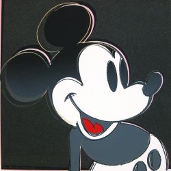 Peinture sur toile de Andy Warhol Mickey Mouse - 1981 reproduction peinte à la main