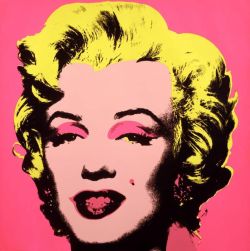Peinture sur toile de Andy Warhol Pink Marilyn reproduction peinte à la main