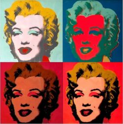 Peinture sur toile de Andy Warhol Shot Marylins reproduction peinte à la main