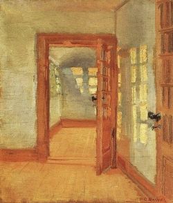 Peinture sur toile de Anna Ancher, Interior, Brondums Annex, 1917 reproduction peinte à la main