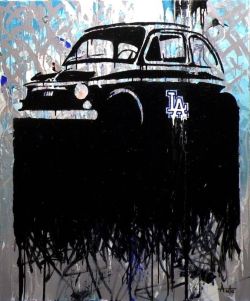 Peinture sur toile de Anto Fild De Pop La Fiat reproduction peinte à la main