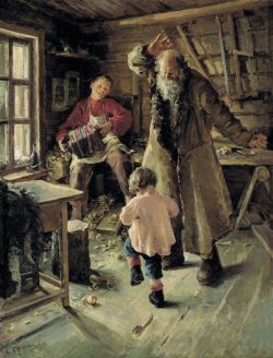 Peinture sur toile de Antonina Rzhevskaya A Merry Moment 1897 reproduction peinte à la main