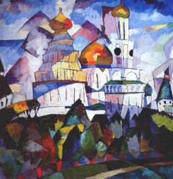 Peinture sur toile de Aristarkh Lentulov Churches New Jerusalem 1917 reproduction peinte à la main