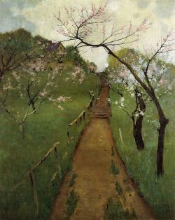 Peinture sur toile de Arthur Wesley Dow Spring Landscape 1892 reproduction peinte à la main