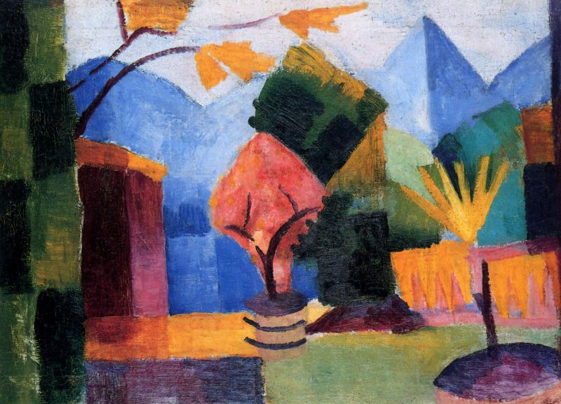 August Macke Garden On Lake Thun Garten Am Thuner See 1913