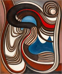Peinture sur toile de Auguste Herbin Composition 1929 reproduction peinte à la main