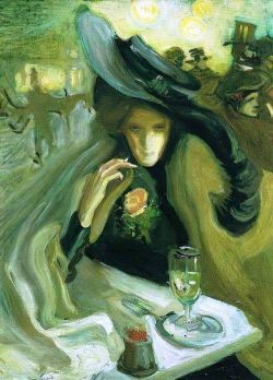 Peinture sur toile de Axel Torneman Absinthe 1902 reproduction peinte à la main
