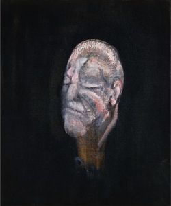 Peinture sur toile de Bacon Study For Portrait I After The Life Mask Of William Blake reproduction peinte à la main