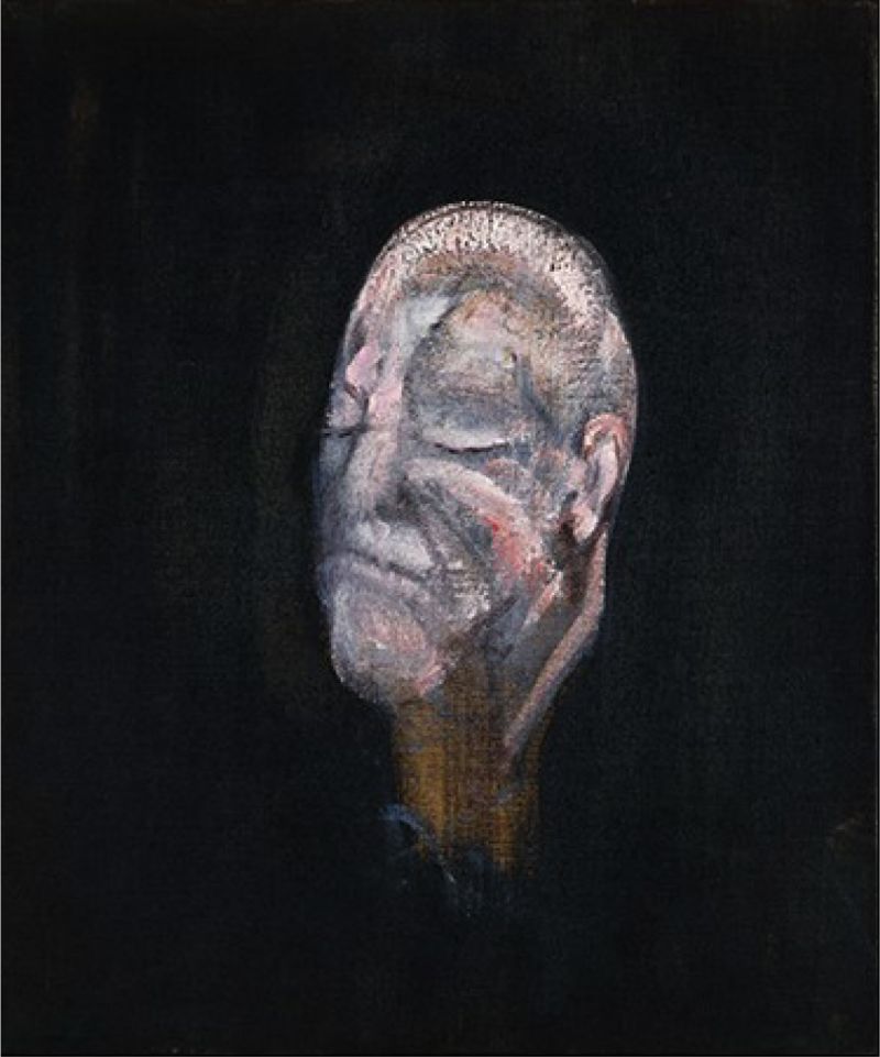 Bacon Study For Portrait I After The Life Mask Of William Blake