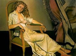 Peinture sur toile de Balthus The White Skirt reproduction peinte à la main