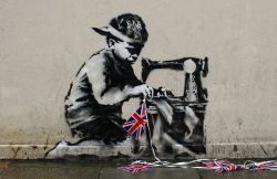 Peinture sur toile de Banksy La De Mocratie Est Morte reproduction peinte à la main