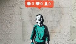 Peinture sur toile de Banksy No Love No Talk Nobody reproduction peinte à la main