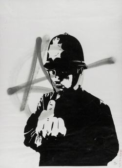 Peinture sur toile de Banksy Rude Copper reproduction peinte à la main