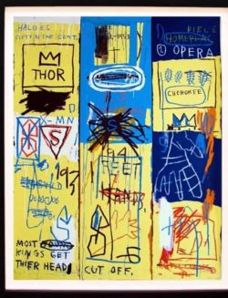 Peinture sur toile de Basquiat Charles The First 1982 reproduction peinte à la main
