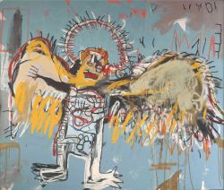 Peinture sur toile de Basquiat Fallen Angel reproduction peinte à la main