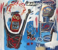 Peinture sur toile de Basquiat Palms Spring Jump 1982 reproduction peinte à la main