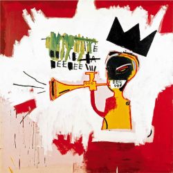Peinture sur toile de Basquiat Trumpet Original reproduction peinte à la main