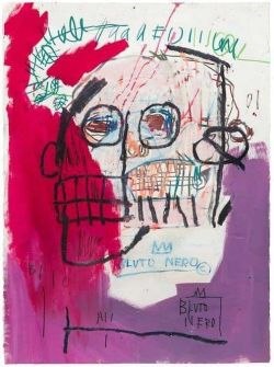 Peinture sur toile de Basquiat Untitled 1982 - Bluto Nero reproduction peinte à la main
