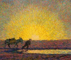 Peinture sur toile de Benvenuto Benvenuti Heading Home 1920 reproduction peinte à la main